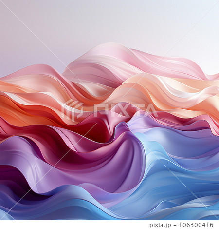 Abstract background in the form of gradient silk waves 106300416