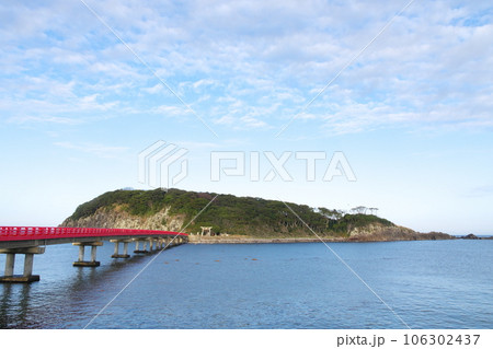 越前海岸　雄島と雄島橋 106302437