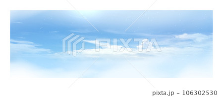 ツイッターヘッダーサイズの空のイラスト 106302530
