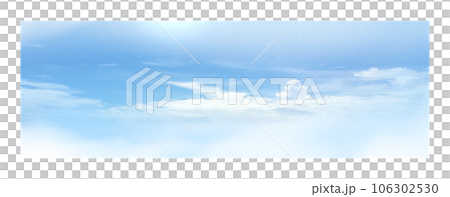 ツイッターヘッダーサイズの空のイラスト 106302530