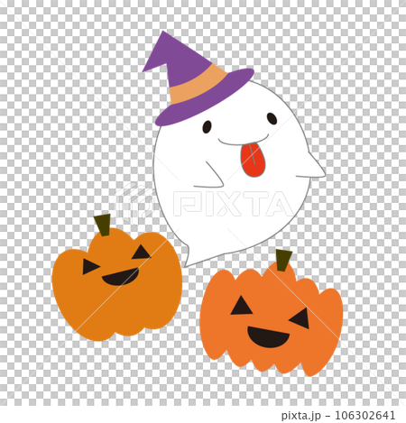 ghost and halloween pumpkin ghost and halloween pumpkin 106302641