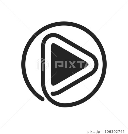 video logo template Isolated. Brand Identity. Icon Abstract Vector graphic video logo template Isolated. Brand Identity. Icon Abstract Vector graphic 106302743