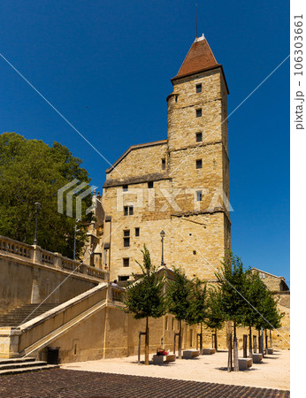 Escalier monumental before Tour d'Armagnac Auch, France 106303661
