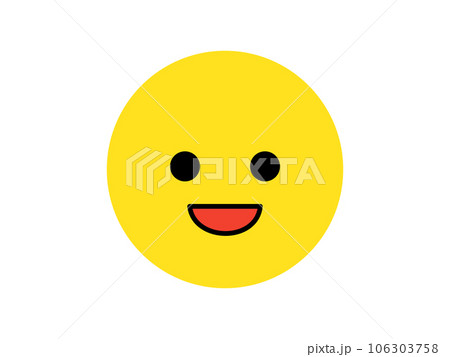 シンプルなニコちゃんマーク シンプルなニコちゃんマーク 106303758