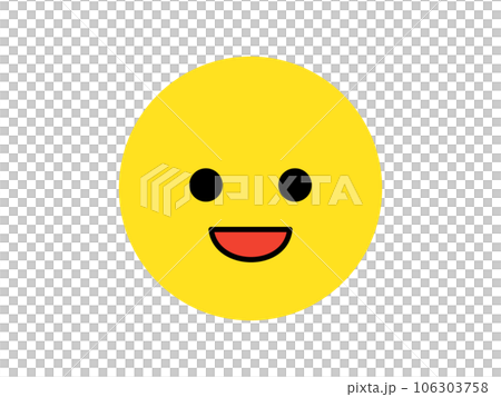 シンプルなニコちゃんマーク シンプルなニコちゃんマーク 106303758