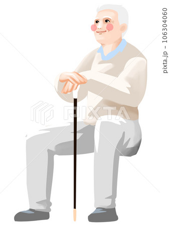 座っているシニア 座っているシニア 106304060