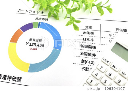 資産運用のポートフォリオを作成する 106304107