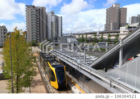 開業前の宇都宮ライトレール試運転列車（LIGHTLINE） 106304521