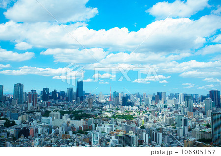 都市風景 青空 都市風景 青空 106305157