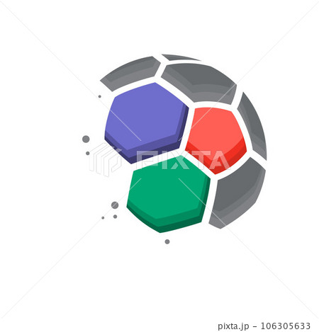 World cup colorful soccer ball 106305633