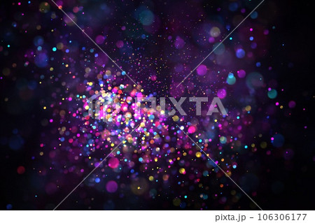 Night city street lights bokeh background 106306177