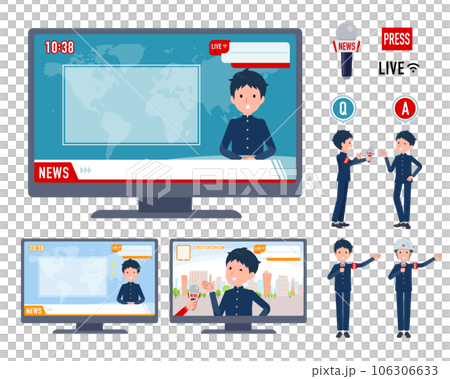 一組出現在新聞節目中的校辦男學生 106306633