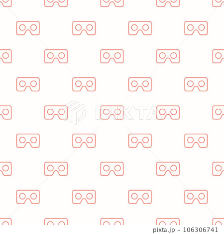 Seamless Vector Modern Pattern With VR Logos 106306741