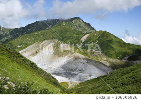 室堂平の風景　立山　立山黒部アルペンルート　レジャー　旅行　観光地　景勝地　絶景　夏　室堂　自然 106306926