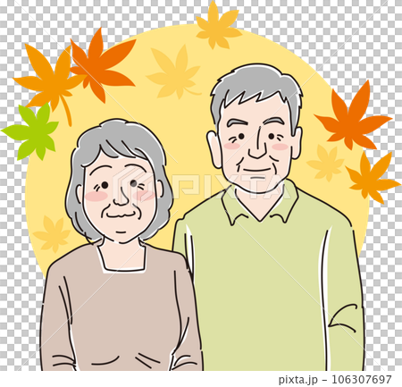 敬老の日_人物_おじいちゃんおばあちゃん 106307697