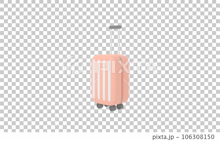 PNG Indulge in the allure of a 3D rendering orange suitcase, emblematic of trendy pastel travel. Discover modern style and wanderlust in this captivating,graphic a must have for your creative pursuits 106308150