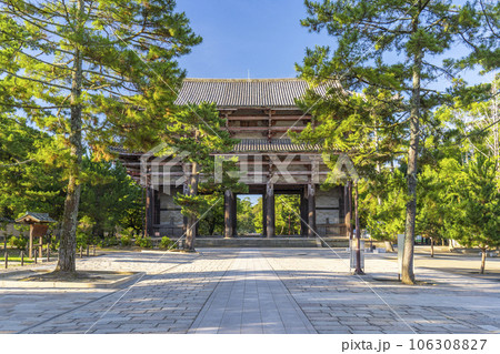 奈良 早朝の東大寺南大門 奈良 早朝の東大寺南大門 106308827