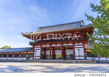 奈良 早朝の東大寺中門 奈良 早朝の東大寺中門 106308833