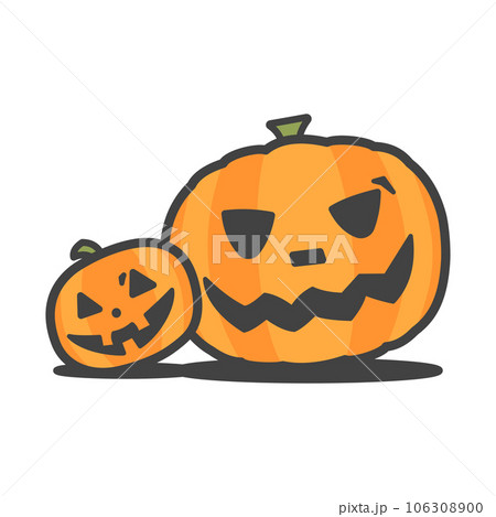 秋の風物詩・ハロウィンパーティーのかぼちゃお化け・ジャコランタンのイラスト 秋の風物詩・ハロウィンパーティーのかぼちゃお化け・ジャコランタンのイラスト 106308900