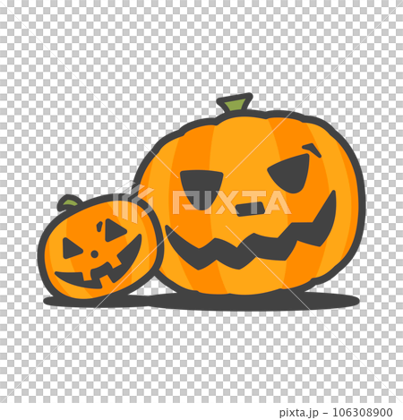 秋の風物詩・ハロウィンパーティーのかぼちゃお化け・ジャコランタンのイラスト 秋の風物詩・ハロウィンパーティーのかぼちゃお化け・ジャコランタンのイラスト 106308900