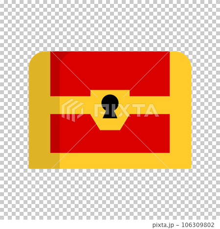 簡單的寶箱圖標。向量。 簡單的寶箱圖標。向量。 106309802