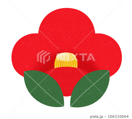 赤い椿の花 106310004