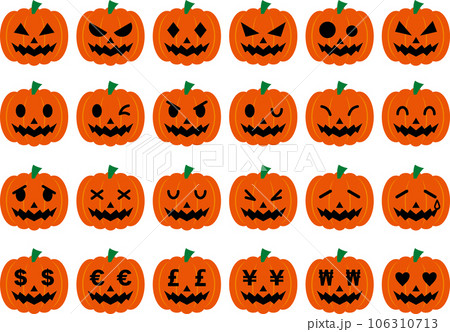 ハロウィンのカボチャ素材集 106310713