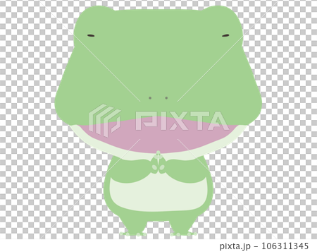 Worshiping smiling frog 106311345