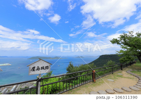 香川・高松　夏の瀬戸内海（屋島展望台 獅子の霊厳より） 106311390