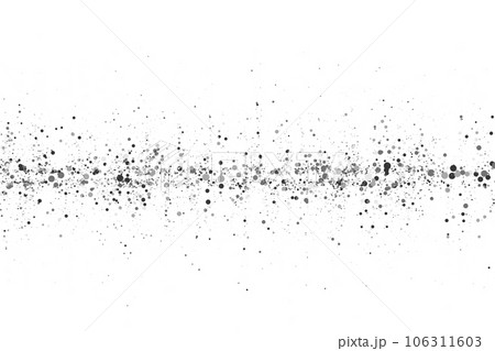 Silver glitter stripe with sparkles on white background. 106311603