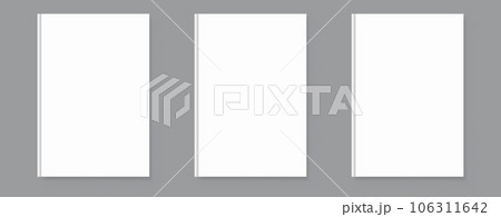 Modern set of white covers. Vector background for notebook cover, vertical business page, menu template. 106311642