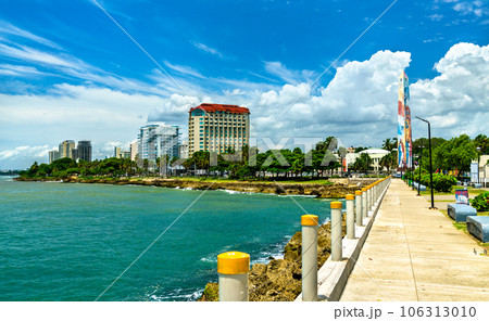 Caribbean sea coast at Santo Domingo in the Dominican Republic 106313010