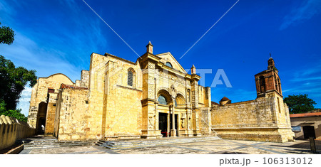Basilica Cathedral of Santa Maria la Menor in Santo Domingo, UNESCO world heritage in Dominican Republic 106313012