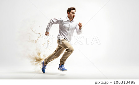 走っている男性 - AI生成画像 走っている男性 - AI生成画像 106313498