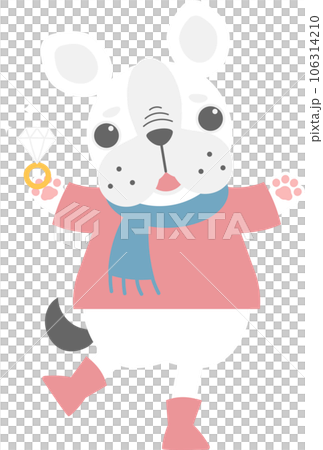 happy valentine's day with dog holding diamond ring, love concept, flat png transparent element character design happy valentine's day with dog holding diamond ring, love concept, flat png transparent element character design 106314210