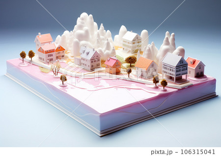 お菓子の国の街並み お菓子の国の街並み 106315041