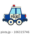 Color vector icon with toys car. Engaging and interactive toys that spark creativity and imagination. Designed for kids. Encourage playtime and ignite the joy of discovery with popular children's toys 106315746