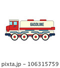 Color vector icon with toys car. Engaging and interactive toys that spark creativity and imagination. Designed for kids. Encourage playtime and ignite the joy of discovery with popular children's toys 106315759