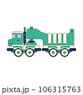 Color vector icon with toys car. Engaging and interactive toys that spark creativity and imagination. Designed for kids. Encourage playtime and ignite the joy of discovery with popular children's toys 106315763
