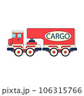 Color vector icon with toys car. Engaging and interactive toys that spark creativity and imagination. Designed for kids. Encourage playtime and ignite the joy of discovery with popular children's toys 106315766