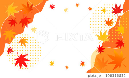 紅葉イメージ、秋セールのベクター背景イラスト素材 106316832
