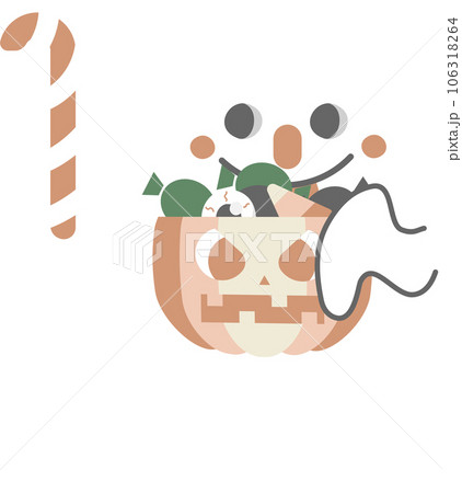 happy halloween holiday festival with cute ghost, pumpkin and candy, flat png cartoon character transparent element design happy halloween holiday festival with cute ghost, pumpkin and candy, flat png cartoon character transparent element design 106318264