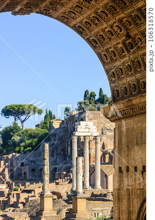 View of the Palatine through the Arch of Septimius Severus View of the Palatine through the Arch of Septimius Severus 106318570