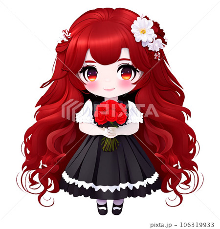 Kawaii  cartoon  woman  flower Japan  bunch  bunch of flowers beautiful  beautiful woman  cute cute lady  child  girl cute baby girl  cartoon woman photo Ai  picture  photo picture Ai  illustration   106319933