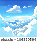 sky, blue sky, cloud,the cloud , space, empty,Sunny, summer,design,gardening, gouache,bush,jott cloud, farm,cartoon,day,today, animal, minimal,Ai,Ai-generat 106320594