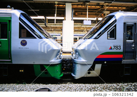 併結運転を行う783系特急形電車（JR九州） 106321342