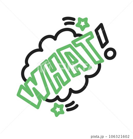 What Bubble Icon Image. 106321602