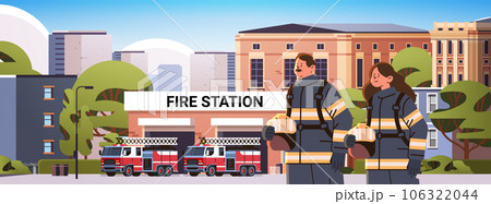 fire station building cartoon