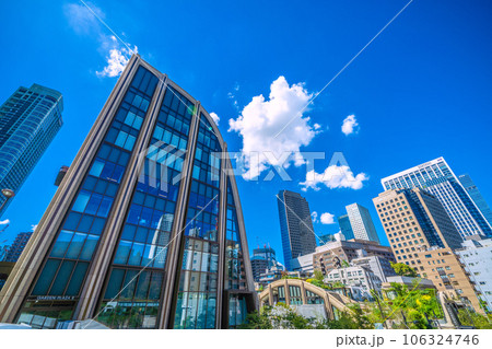 日本の東京都市景観 新名所・麻布台ヒルズなどを望む 106324746
