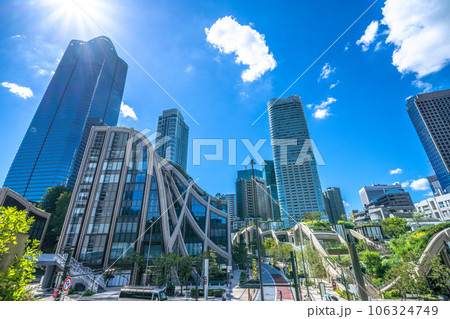 日本の東京都市景観 新名所・麻布台ヒルズなどを望む 106324749